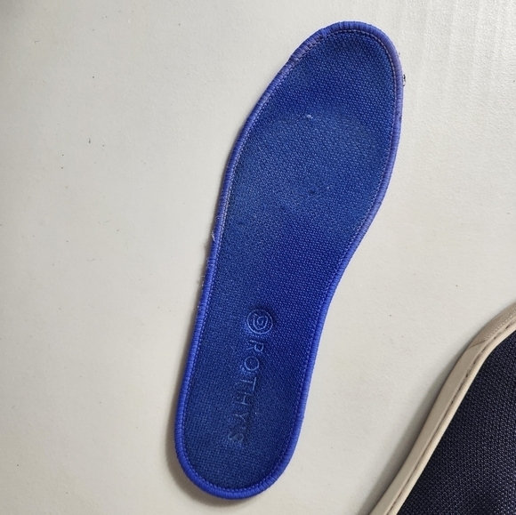 Rothys Womens Chelsea Navy Knit Recycled Textile Sneaker Booties-Size 10.5 - Picture 12 of 13